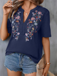 Wildflower Embroidered Top