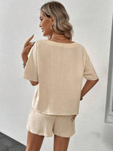 Load image into Gallery viewer, V-Neck Half Sleeve Top and Shorts Set