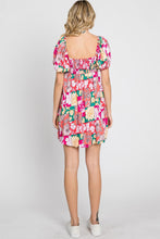 Load image into Gallery viewer, Floral Ruffle Sleeve Mini Dress