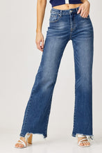 Load image into Gallery viewer, Risen High Rise Frayed Hem Wide Leg Jeans