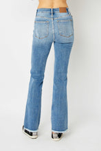 Load image into Gallery viewer, Judy Blue Distressed Raw Hem Bootcut Jeans