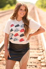 Load image into Gallery viewer, Roxy Red Cowboy Hats Tee