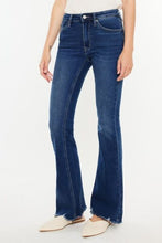 Load image into Gallery viewer, Kancan Cat&#39;s Whiskers Raw Hem Flare Jeans