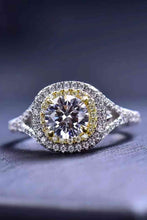 Load image into Gallery viewer, Two-Tone 1 Carat Moissanite Ring