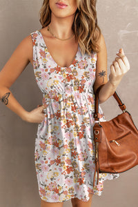 Printed Button Down Sleeveless Magic Dress (3 Colors)