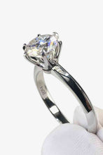 Load image into Gallery viewer, Adored 925 Sterling Silver 3 Carat Moissanite 6-Prong Ring