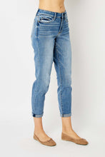 Load image into Gallery viewer, Judy Blue Cuffed Hem Slim Jeans