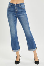 Load image into Gallery viewer, RISEN Button Fly Cropped Bootcut Jeans