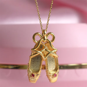 Ballet Shoe Necklace