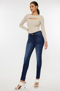 Kancan Mid Rise Skinny Jeans