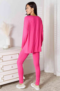 Long Sleeve Top and Pants Lounge Set (5 Colors)