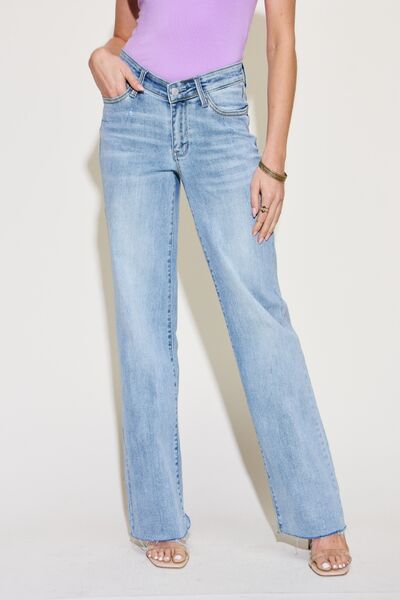 Judy Blue V Front Waistband Straight Jeans