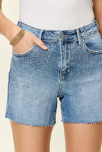 Load image into Gallery viewer, Judy Blue High Waist Rhinestone Denim Shorts