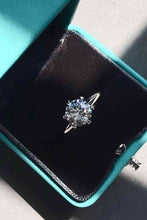 Load image into Gallery viewer, Adored 925 Sterling Silver 3 Carat Moissanite 6-Prong Ring