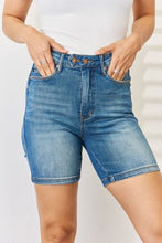 Load image into Gallery viewer, Judy Blue Tummy Control Double Button Bermuda Denim Shorts